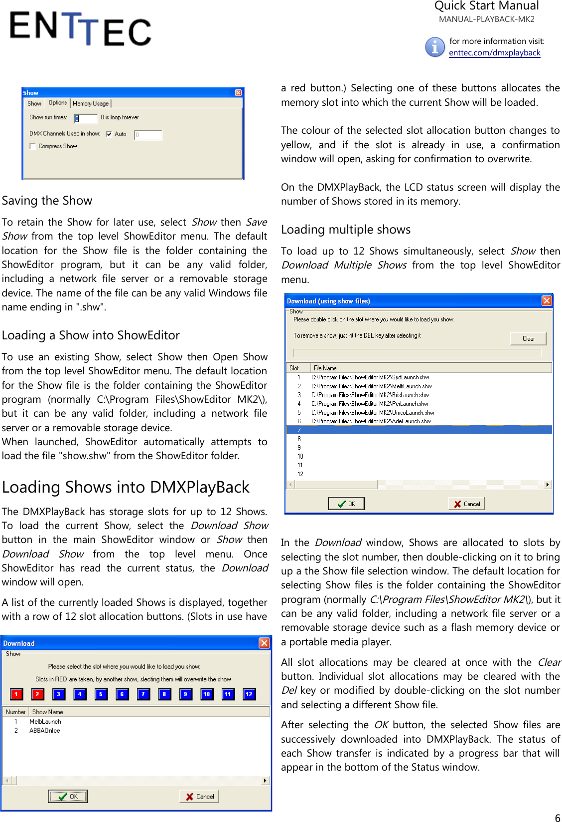 Page 6 of 9 - Enttec 70014 User Manual