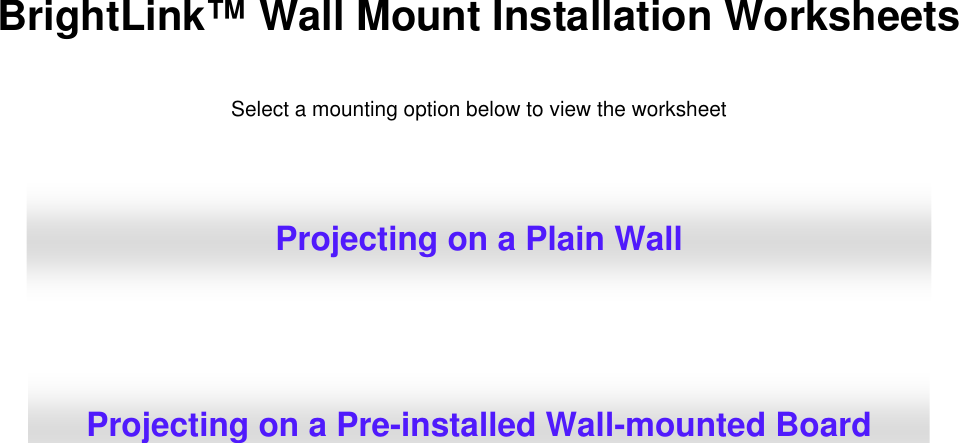 Page 1 of 5 - Epson Epson-Brightlink-450Wi-Interactive-Projector-Installation-Worksheet-  Epson-brightlink-450wi-interactive-projector-installation-worksheet