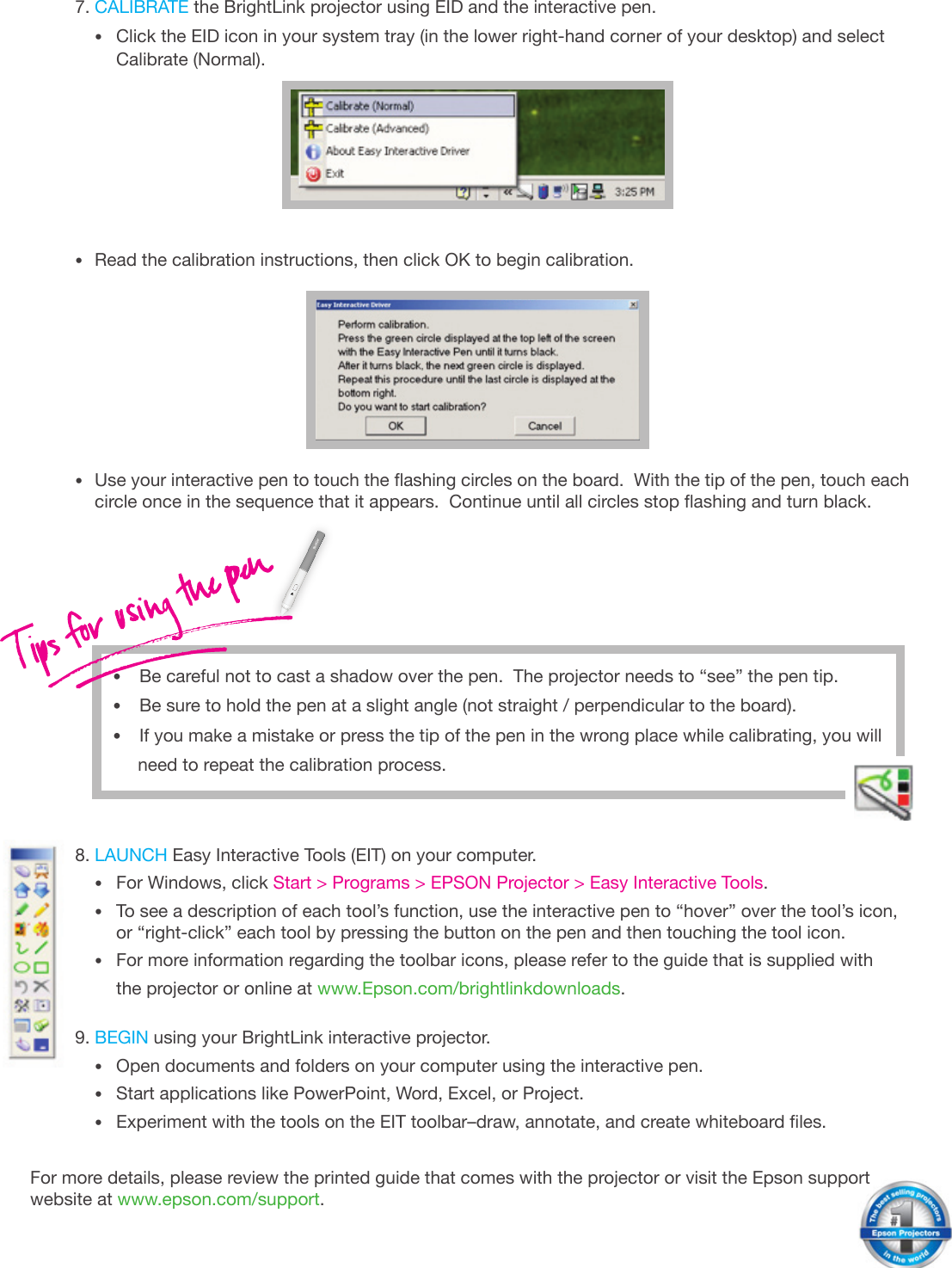 Page 2 of 2 - Epson Epson-Brightlink-450Wi-Interactive-Projector-Quick-Start-Manual-  Epson-brightlink-450wi-interactive-projector-quick-start-manual