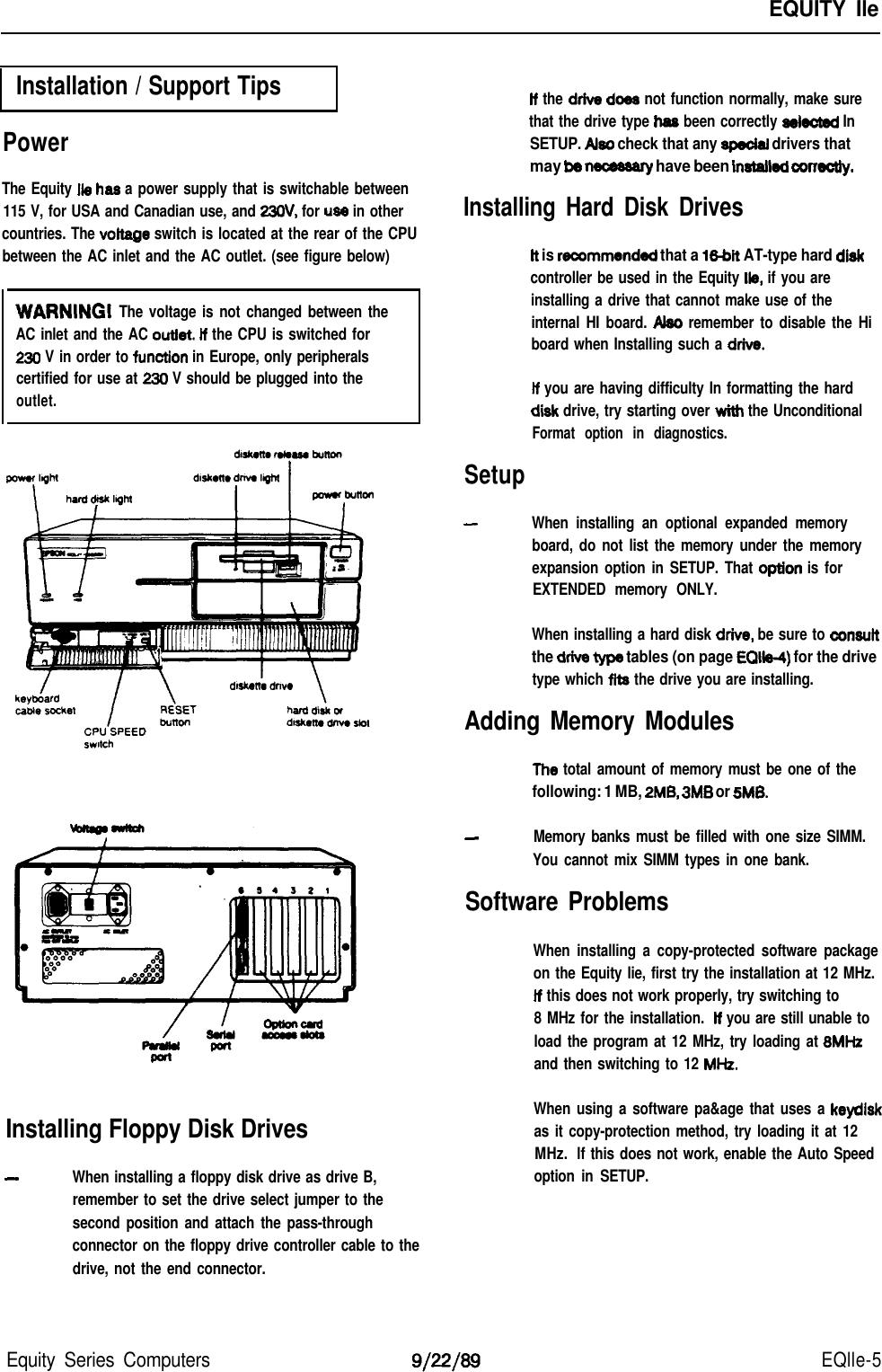 Page 5 of 7 - Epson Epson-Epson-Equity-Iie-Product-Information-Guide- Equity IIe - Product Information Guide  Epson-epson-equity-iie-product-information-guide