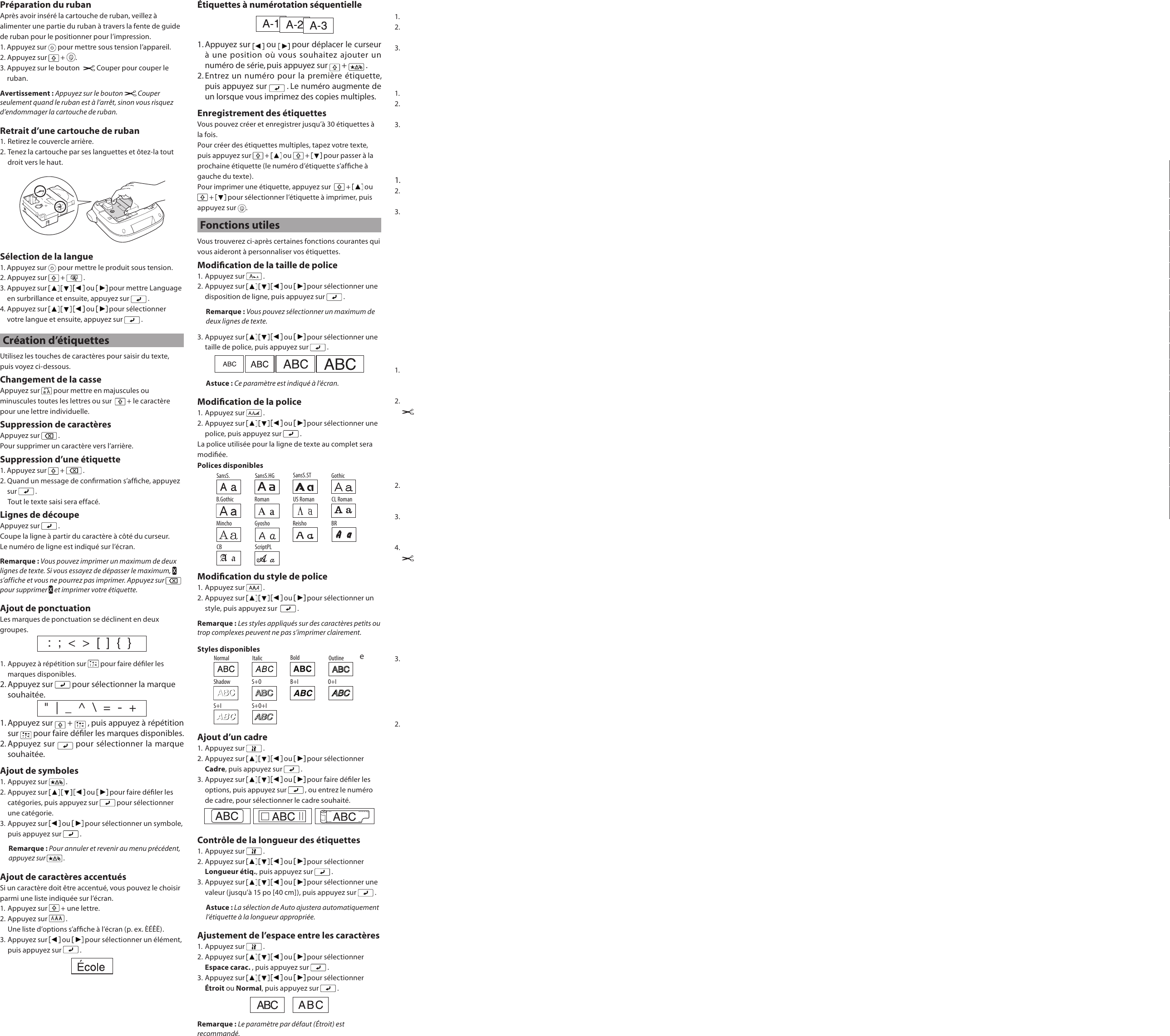 Page 6 of 8 - Epson Epson-Epson-Lw-300-Owner-S-Manual User's Guide - LW-300