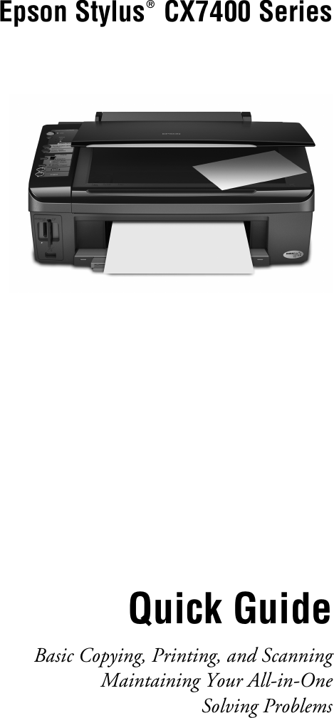 Install epson stylus cx7400 printer