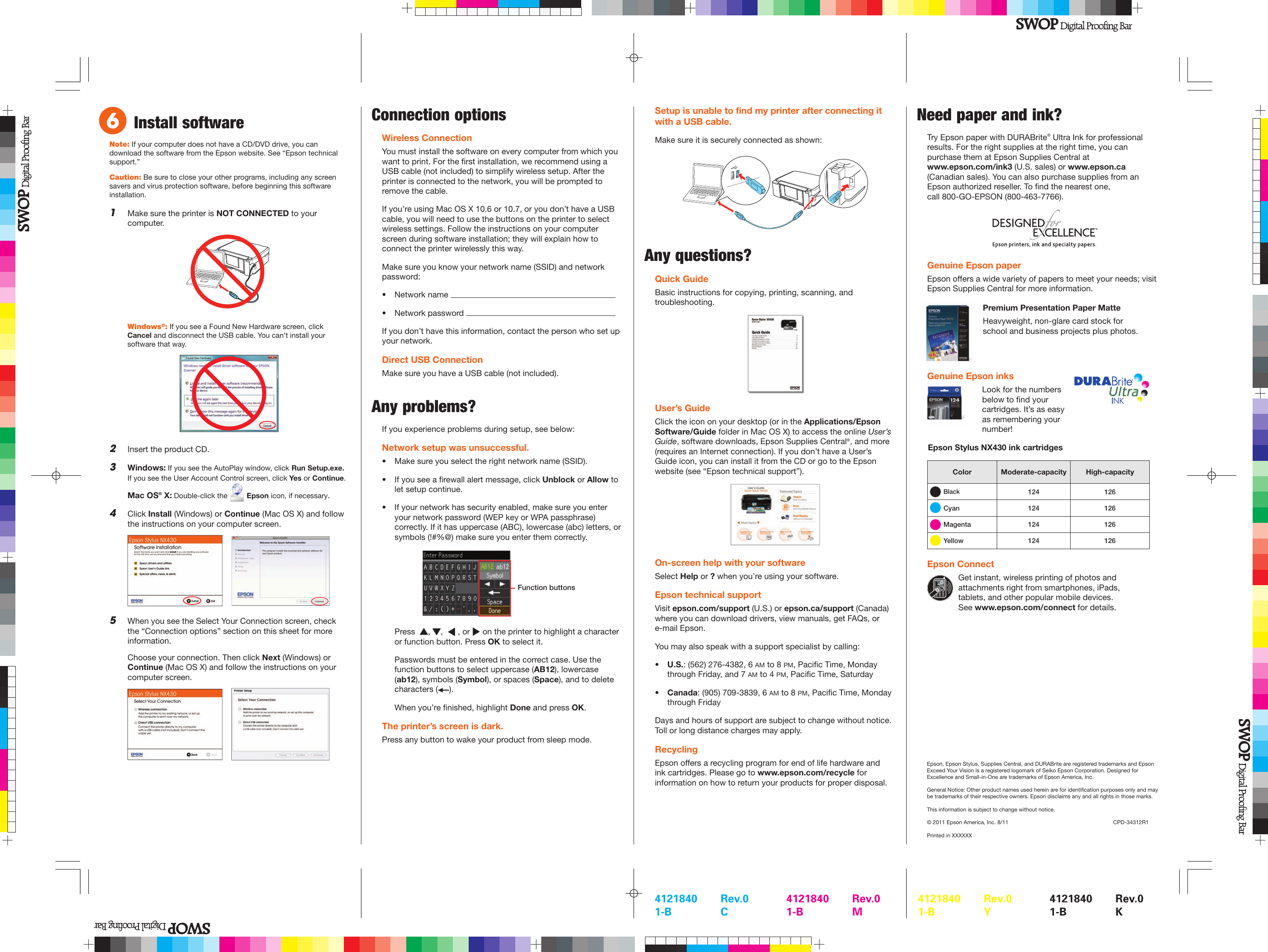 Page 3 of 4 - Epson Epson-Epson-Stylus-Nx430-Small-In-One-All-In-One-Printer-Start-Here-Guide- Stylus® NX430 - Start Here  Epson-epson-stylus-nx430-small-in-one-all-in-one-printer-start-here-guide