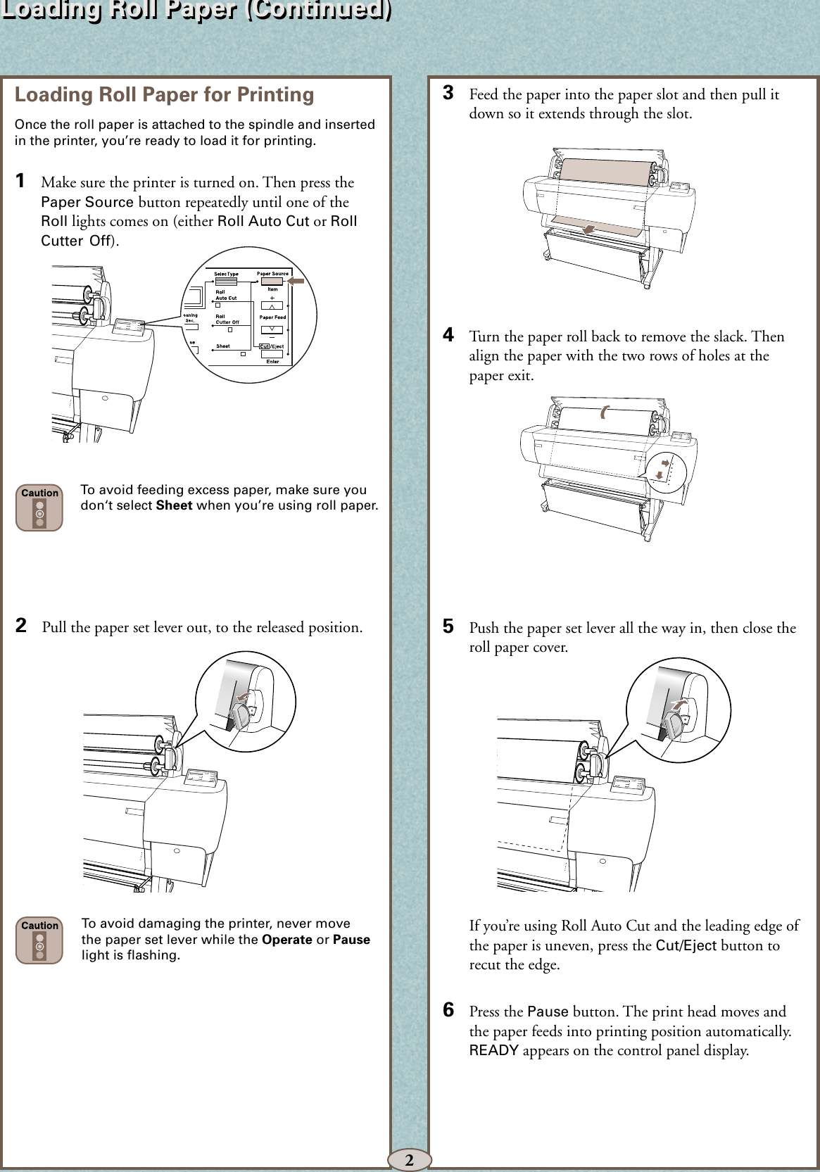 Page 3 of 11 - Epson Epson-Epson-Stylus-Pro-10000-Print-Engine-With-Archival-Ink-Quick-Reference-Guide- Stylus Pro 10000 Series - Quick Reference Guide Epson-epson-stylus-pro-10000-print-engine-with-archival-ink-quick-reference-guide