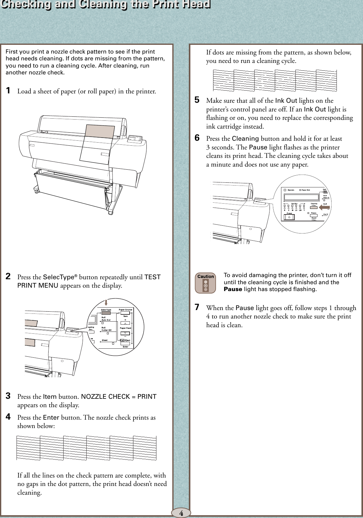 Page 5 of 11 - Epson Epson-Epson-Stylus-Pro-10000-Print-Engine-With-Archival-Ink-Quick-Reference-Guide- Stylus Pro 10000 Series - Quick Reference Guide Epson-epson-stylus-pro-10000-print-engine-with-archival-ink-quick-reference-guide