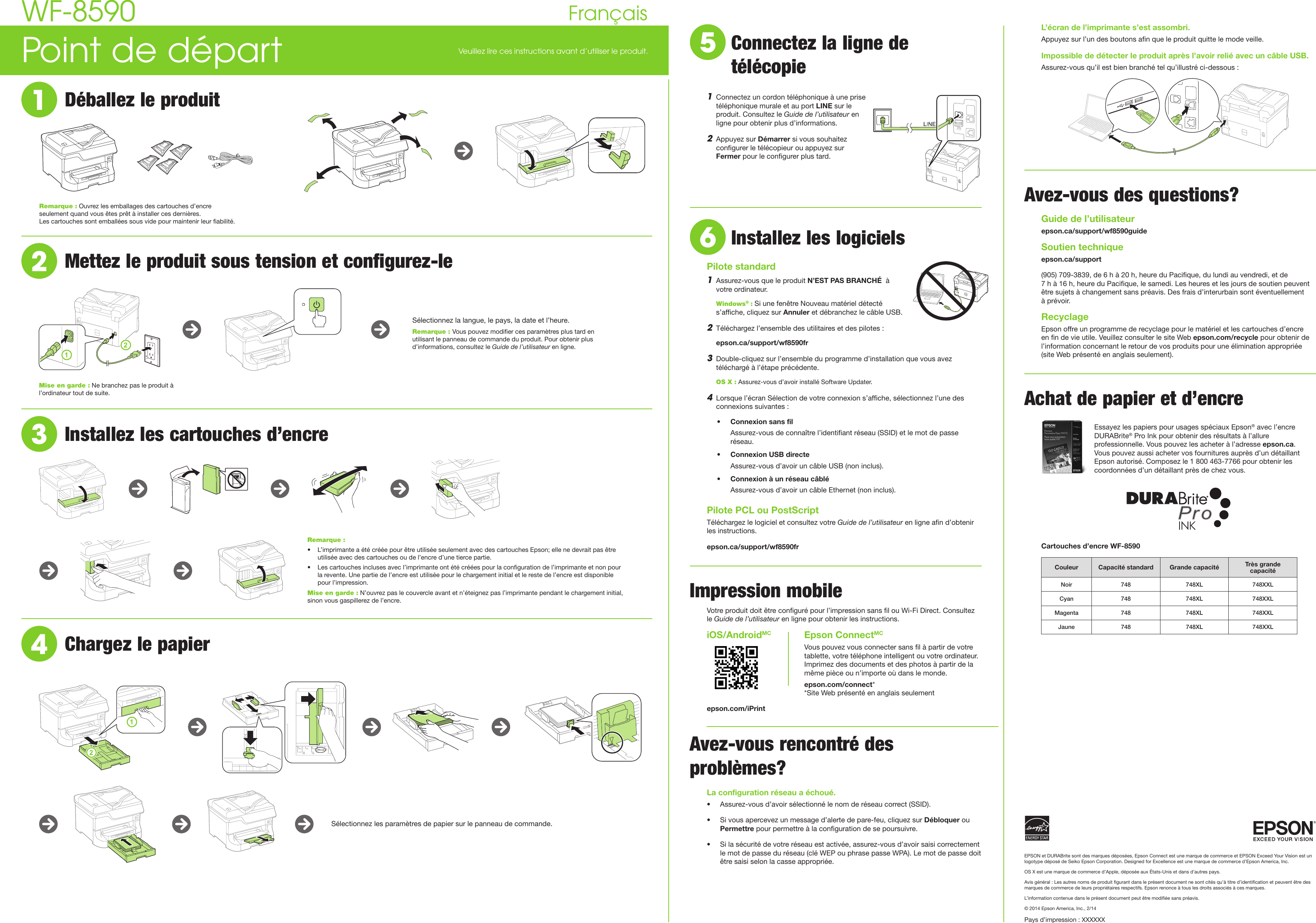 Page 4 of 4 - Epson Epson-Epson-Workforce-Pro-Wf-8590-Network-Multifunction-Color-Printer-Start-Here-Guide- Start Here - WF-8590  Epson-epson-workforce-pro-wf-8590-network-multifunction-color-printer-start-here-guide