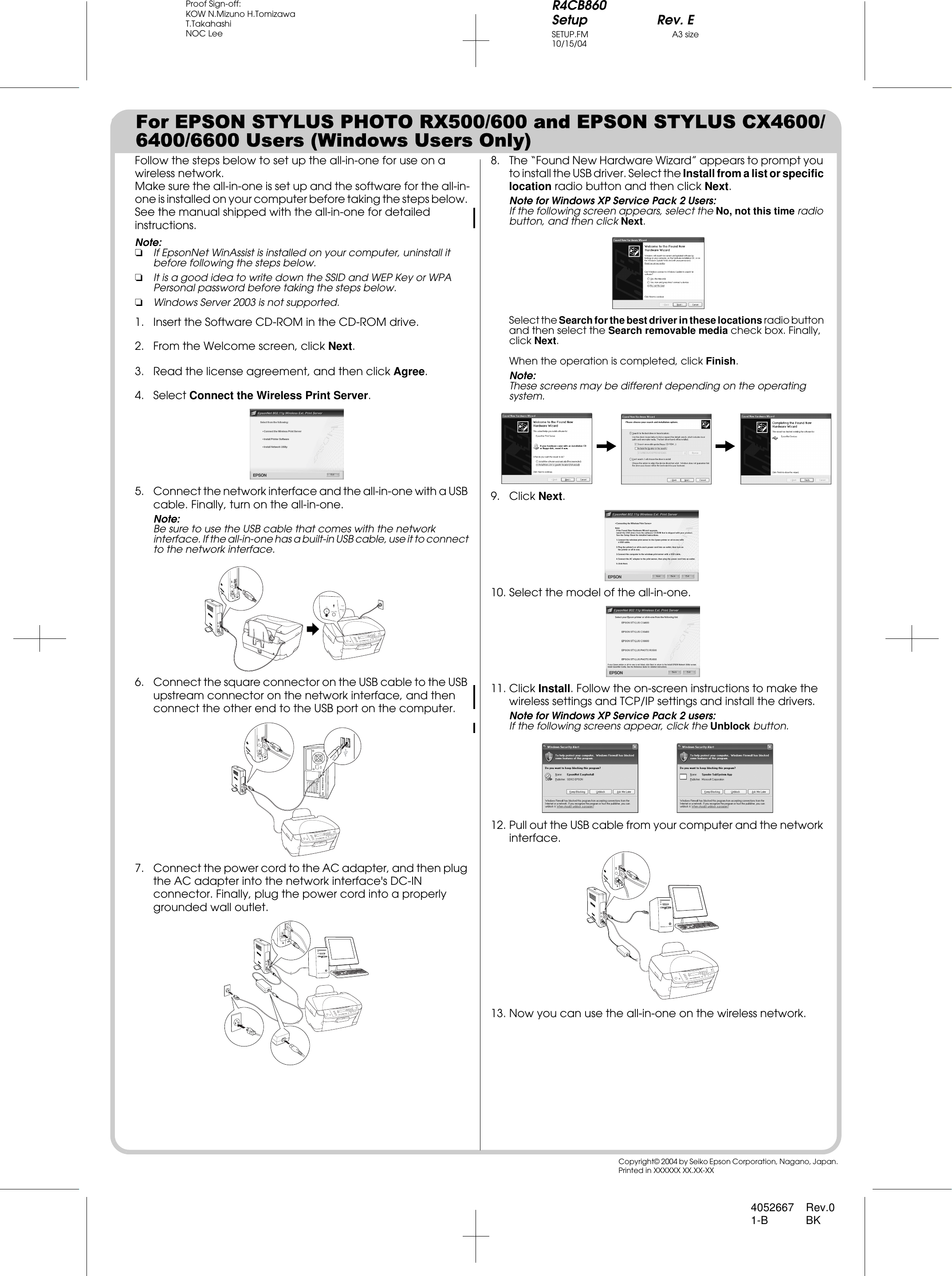 Page 2 of 2 - Epson Epson-Epsonnet-802-11G-Wireless-External-Print-Server-User-Setup-Information- C12C824221 (EpsonNet 802.11g Wireless External Print Server) - User Setup Information  Epson-epsonnet-802-11g-wireless-external-print-server-user-setup-information