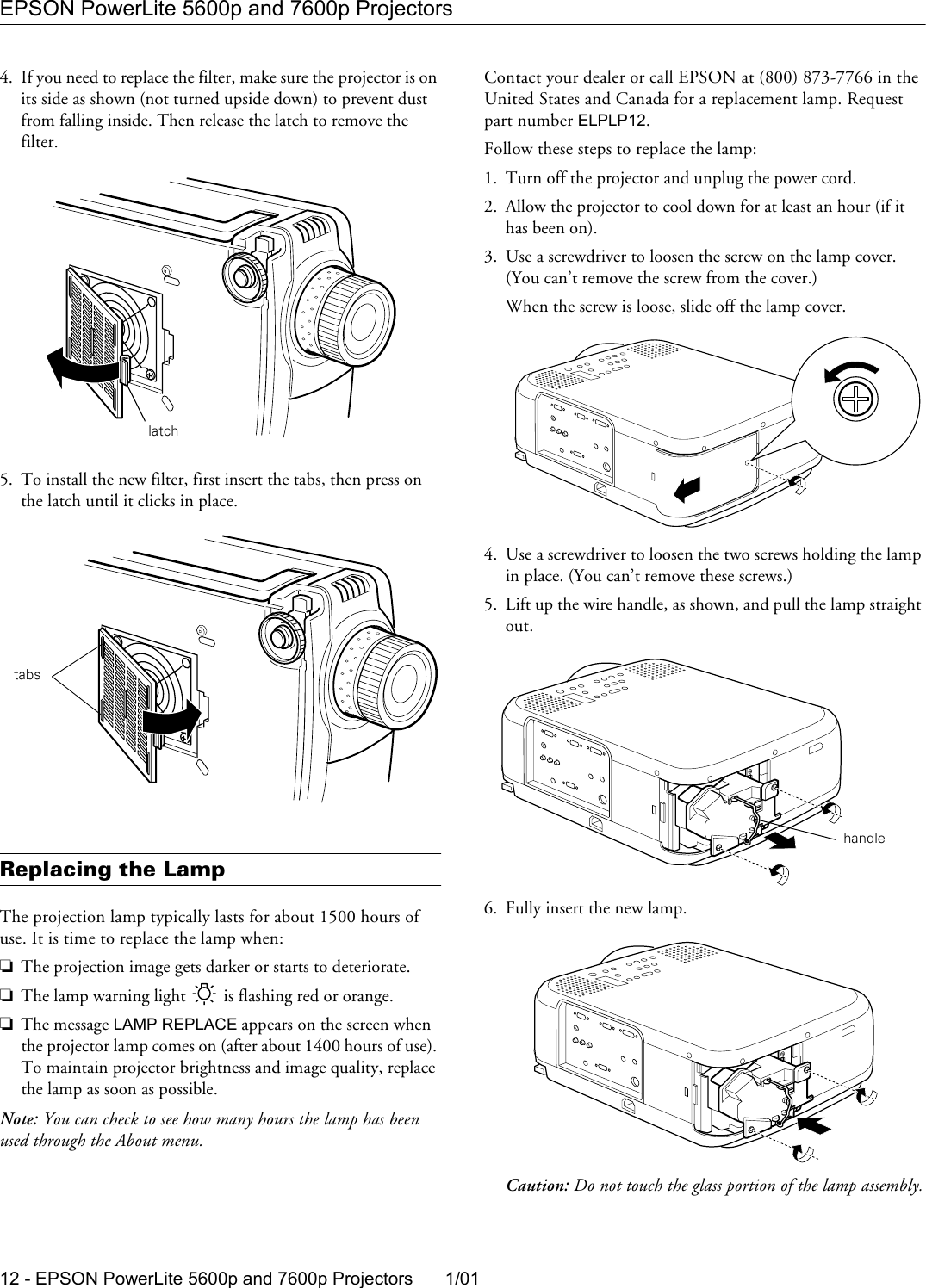 Page 10 of 11 - Epson Epson-Powerlite-5600P-Multimedia-Projector-Product-Information-Guide- PowerLite 5600p / 7600p - Product Information Guide  Epson-powerlite-5600p-multimedia-projector-product-information-guide