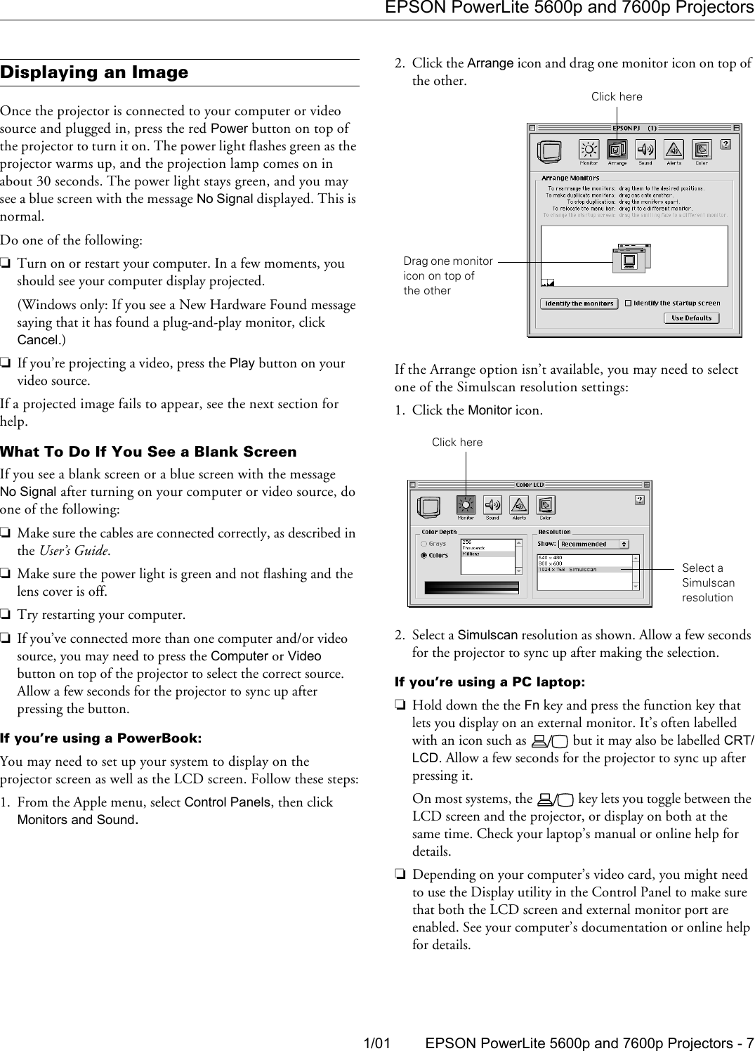 Page 5 of 11 - Epson Epson-Powerlite-5600P-Multimedia-Projector-Product-Information-Guide- PowerLite 5600p / 7600p - Product Information Guide  Epson-powerlite-5600p-multimedia-projector-product-information-guide