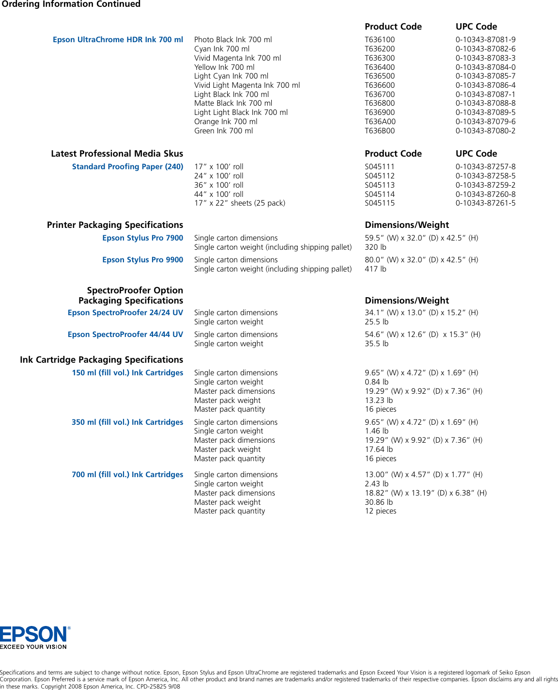 Page 2 of 2 - Epson Epson-Stylus-7900-Users-Manual- Stylus Pro 7900 / 9900 - Product Brochure  Epson-stylus-7900-users-manual