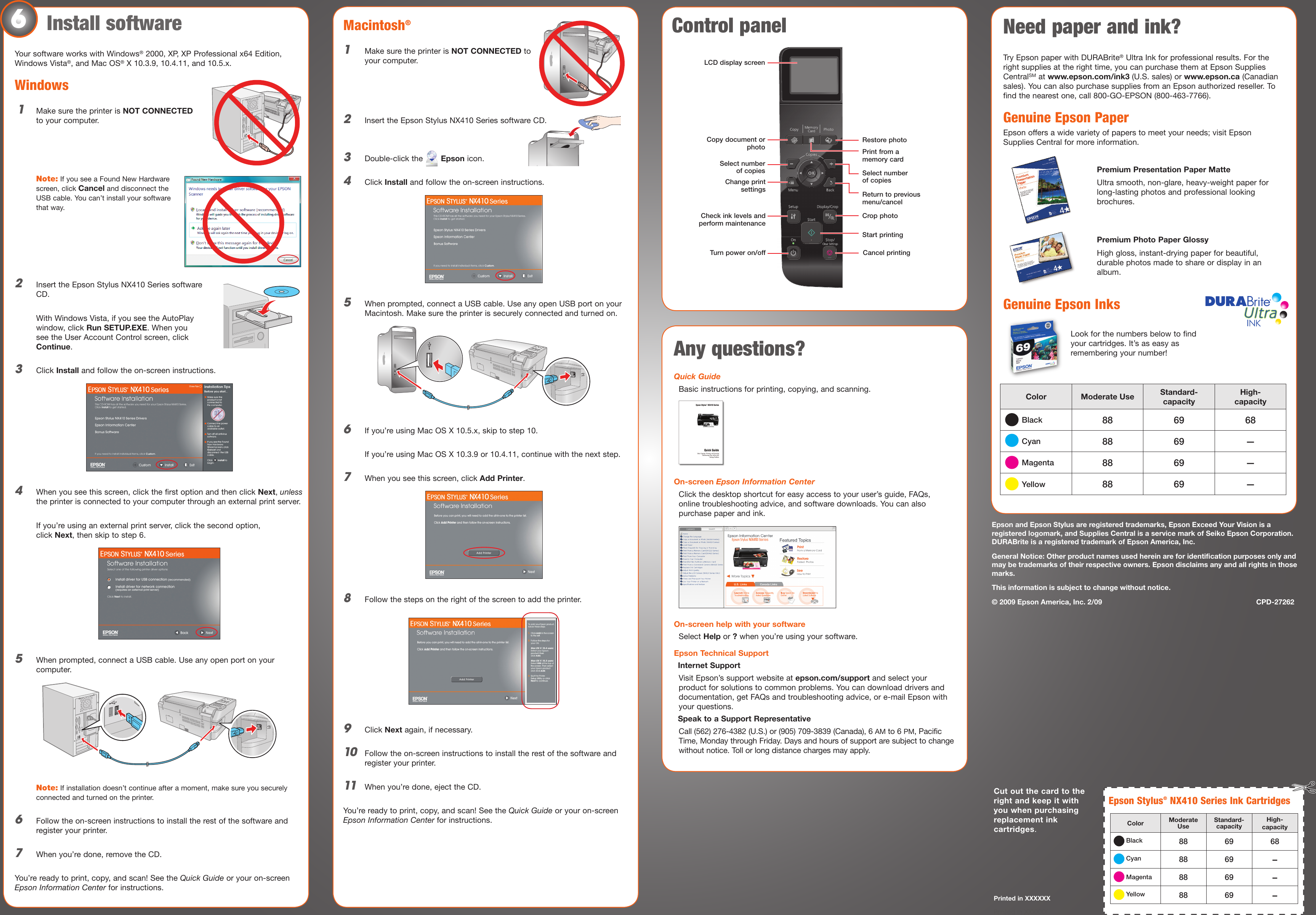 Page 7 of 8 - Epson Epson-Stylus-Nx410-Series-Users-Manual- Start Here Epson-stylus-nx410-series-users-manual