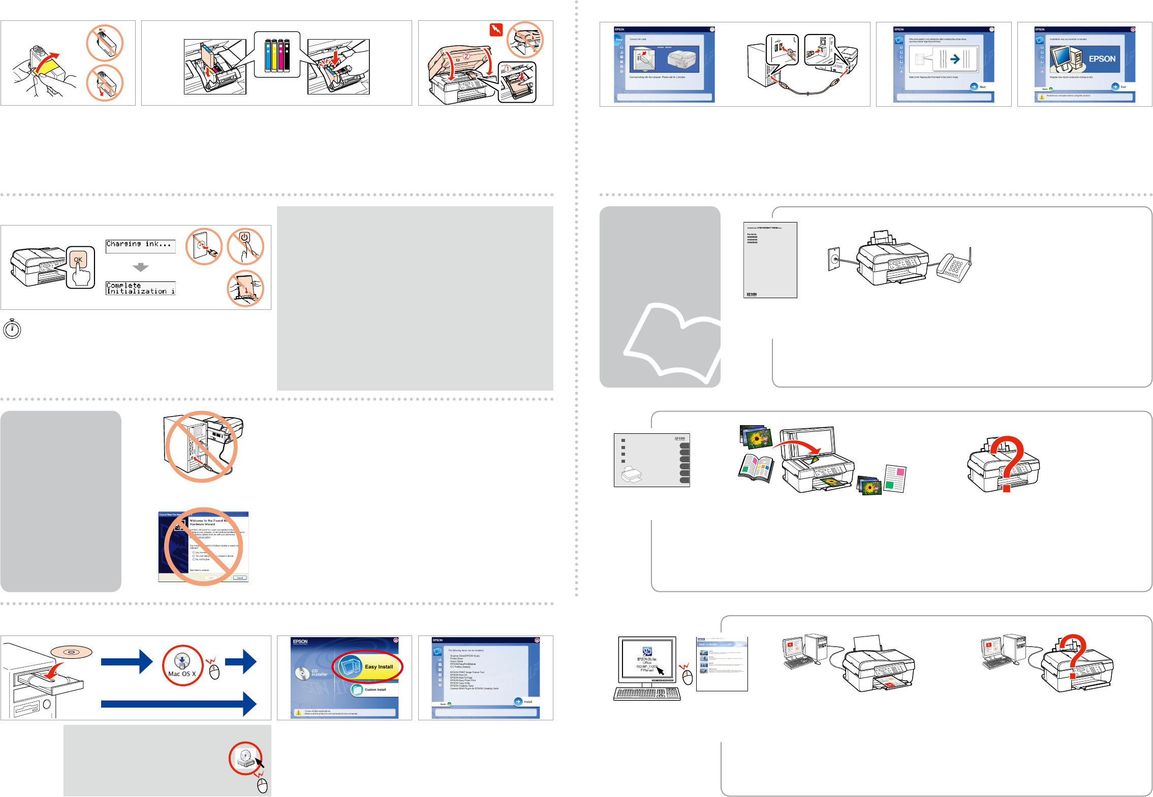 Epson Stylus Office 03 Djpdn Mg Iii 2001 Users Manual BX300F/TX300F Series  Start Here