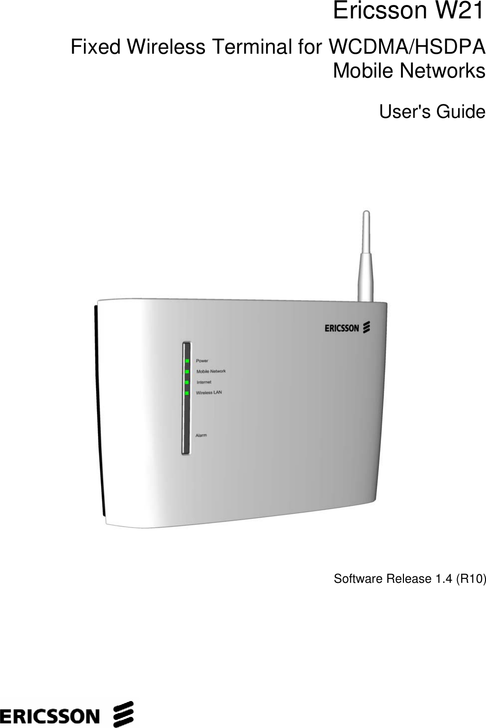 Ericsson Router W21 Users Manual