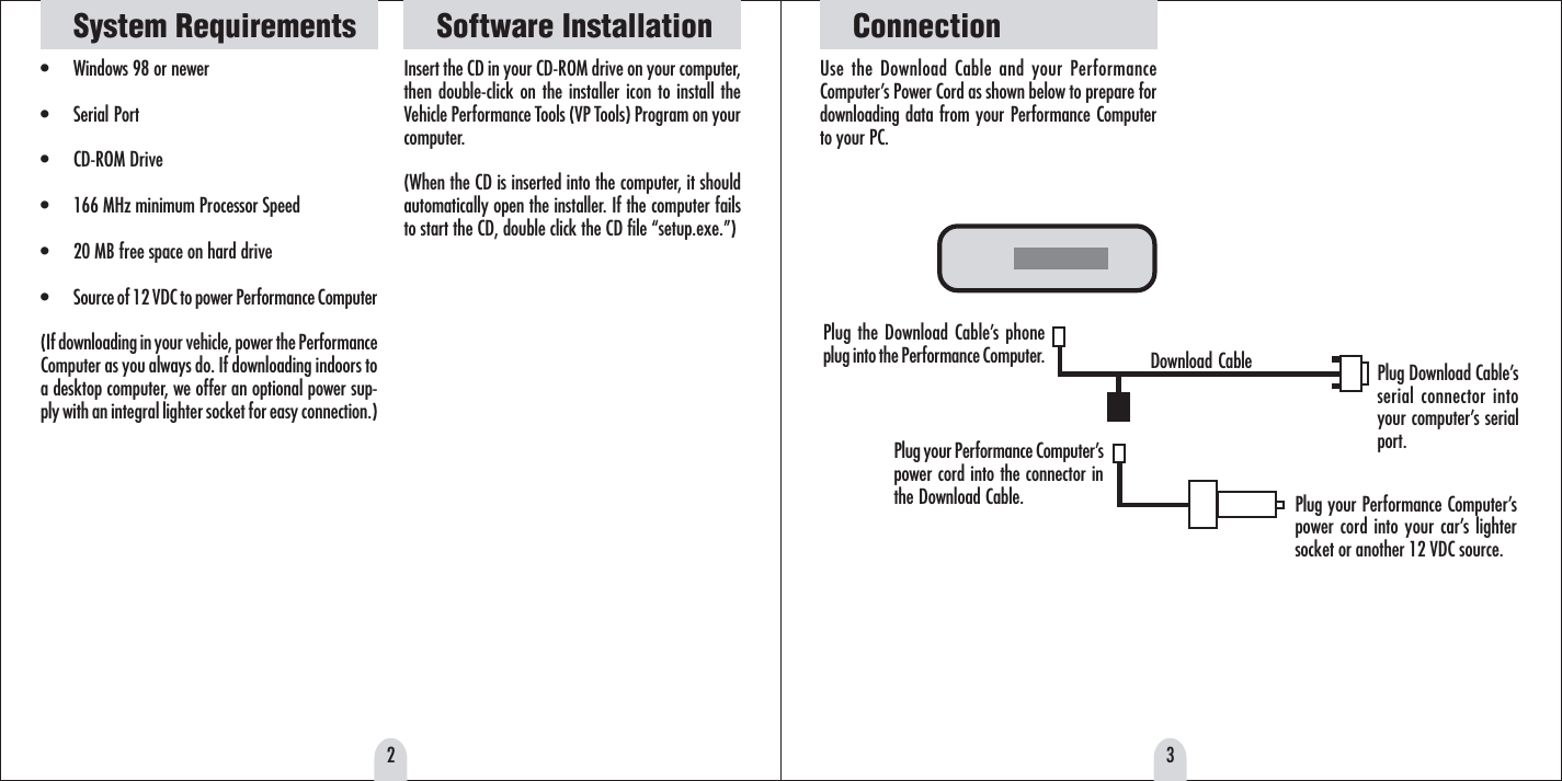 Page 2 of 9 - Escort Escort-G-Timer-Gt2-Software-Quick-Start-Guide Manual.pmd