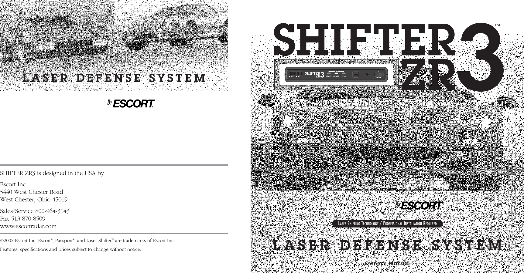 Page 1 of 6 - Escort Escort-Shifter-Zr3-Owners-Manual ZR3 Manual