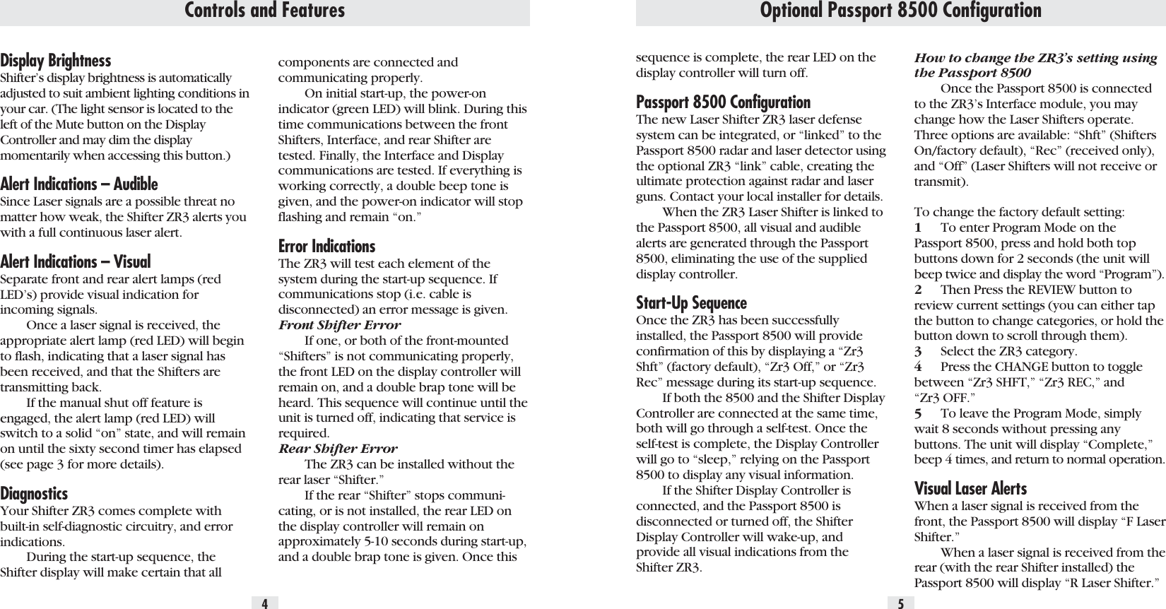 Page 4 of 6 - Escort Escort-Shifter-Zr3-Owners-Manual ZR3 Manual