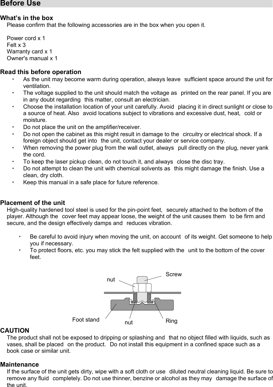 Page 3 of 9 - Esoteric Esoteric-G-25U-Users-Manual- A WORD CLOCK OUT Terminals [WORD OUT]  Esoteric-g-25u-users-manual