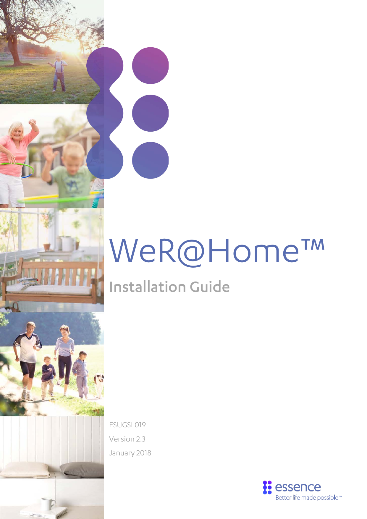            WeR@Home™ Installation Guide         ESUGSL019 Version 2.3 January 2018  