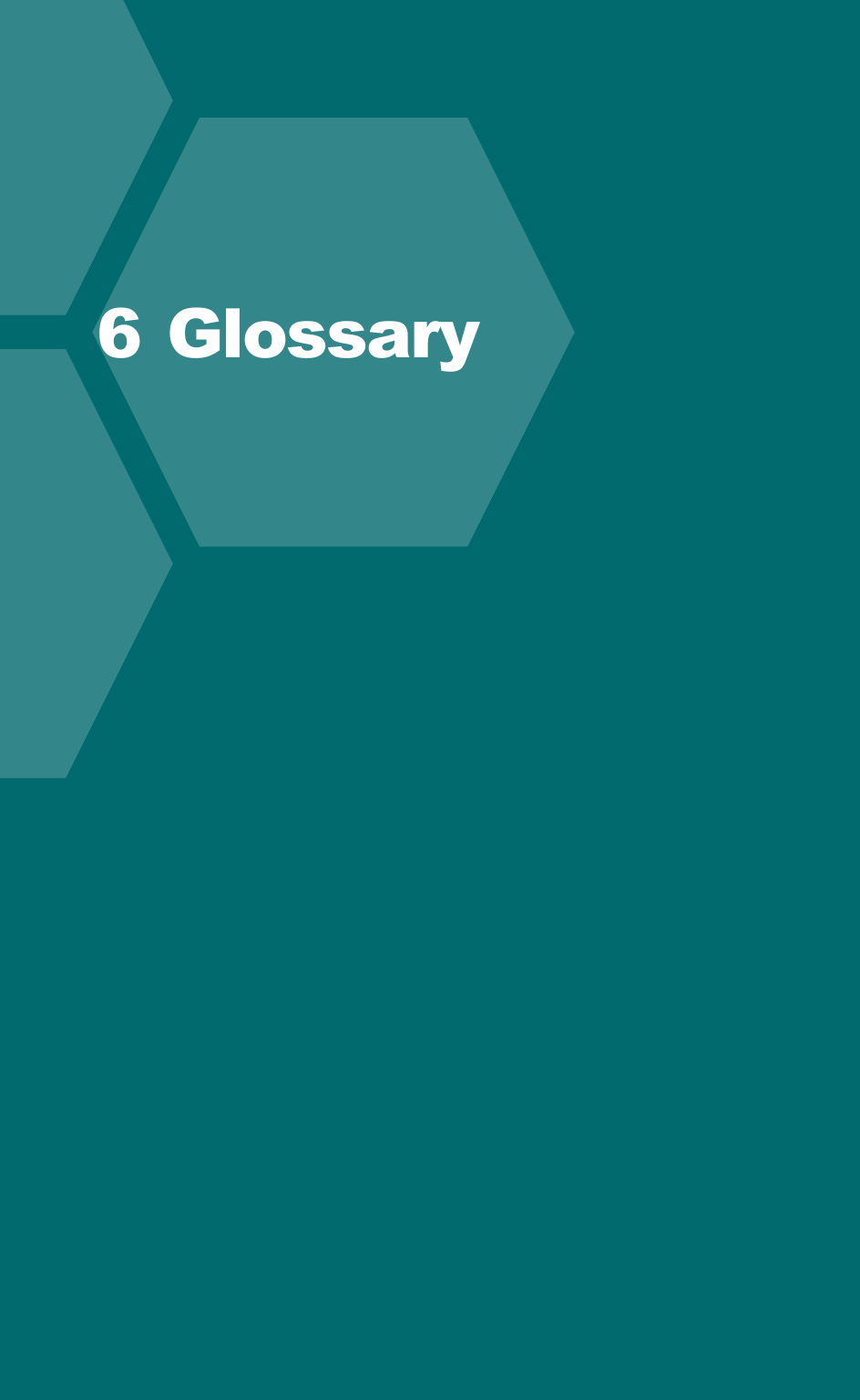  SFFR-6 User Manual 6 Glossary   