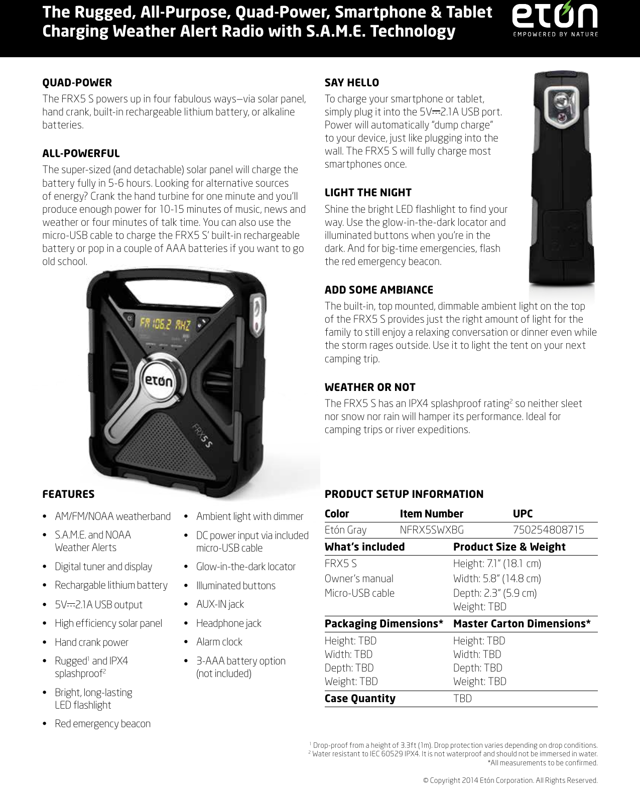 Page 2 of 2 - Eton FRX5 S User Manual  To The 19f04f51-7b9c-41fa-9815-7aef90ead47f