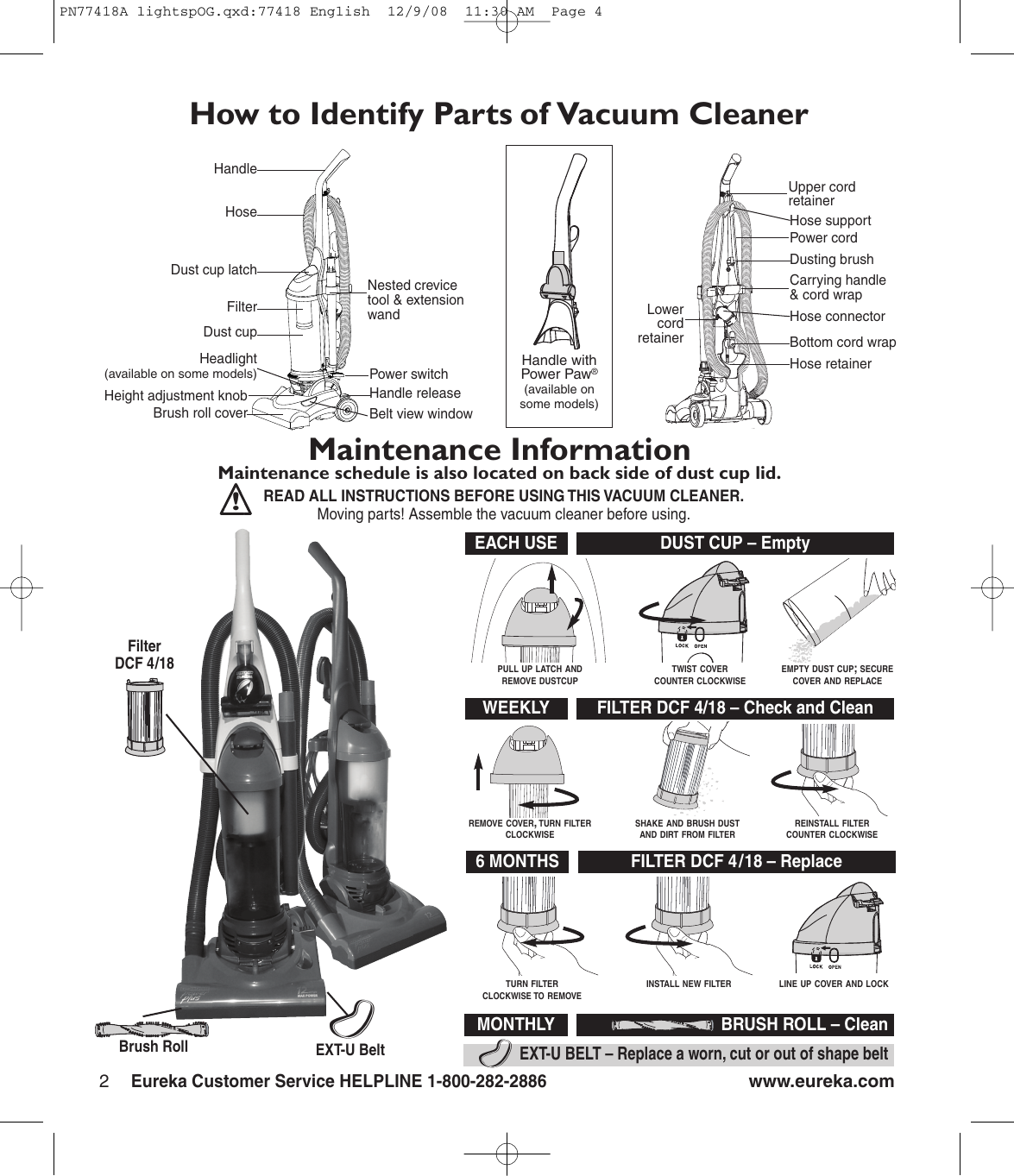 Page 4 of 8 - Eureka-Tents Eureka-Tents-4700-Users-Manual- 77418 English Eureka-tents-4700-users-manual
