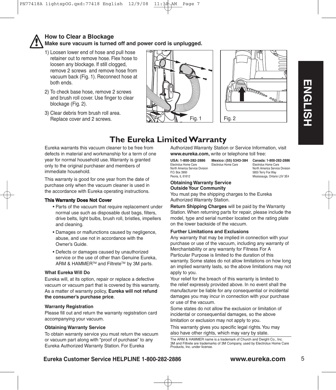 Eureka Tents 4700 Users Manual 77418 English