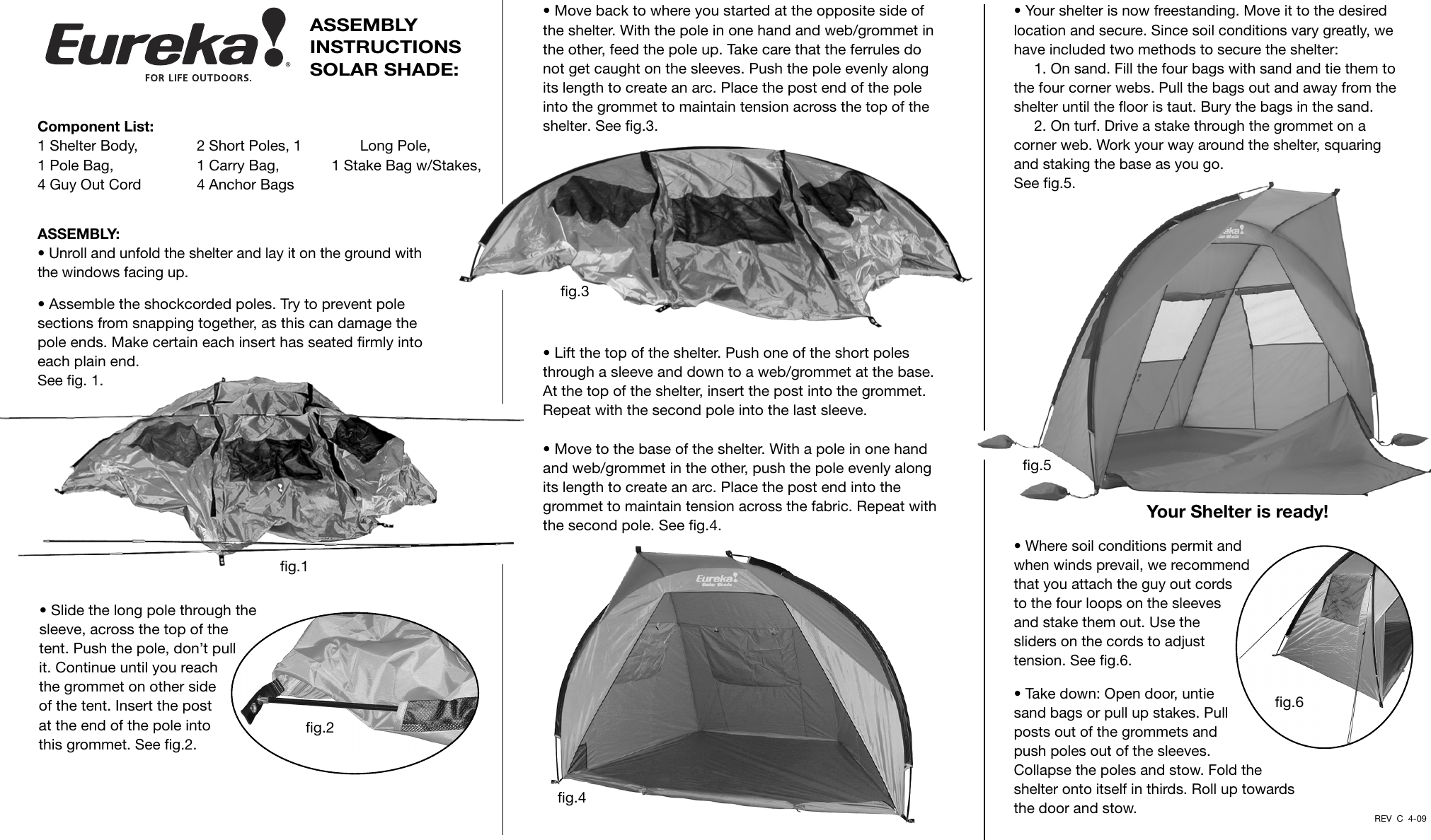 Eureka Tents Solar Shade Users Manual 09