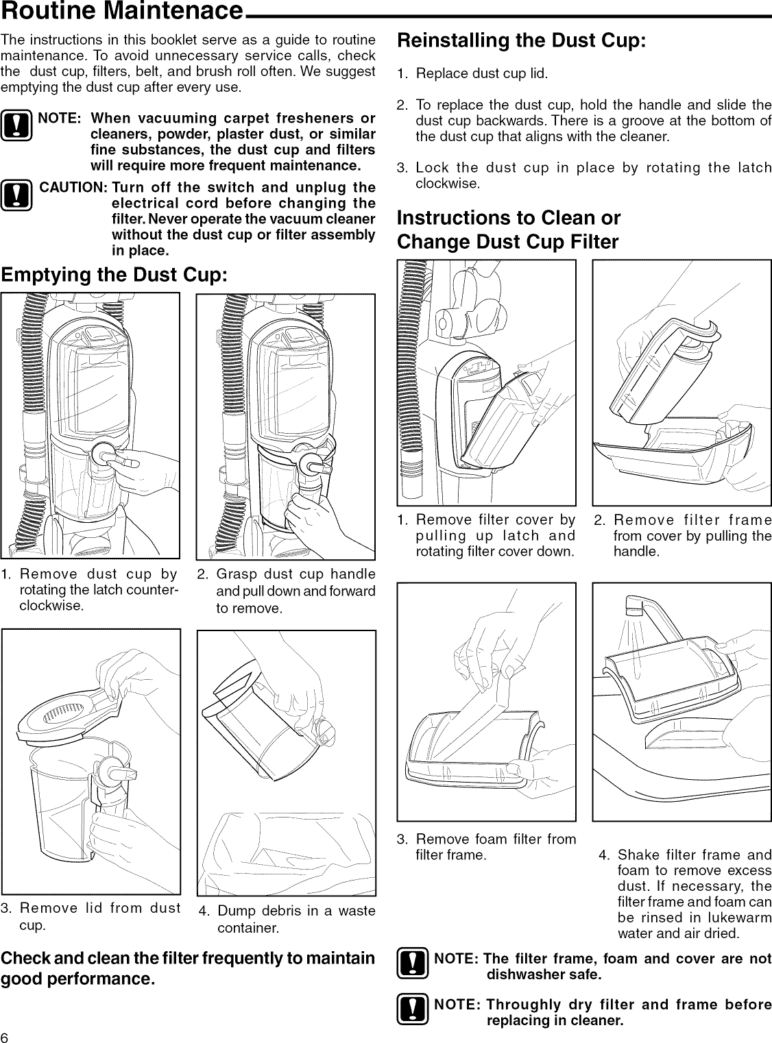 Page 6 of 10 - Eureka 5892AVZ User Manual  VACUUM - Manuals And Guides L1002513