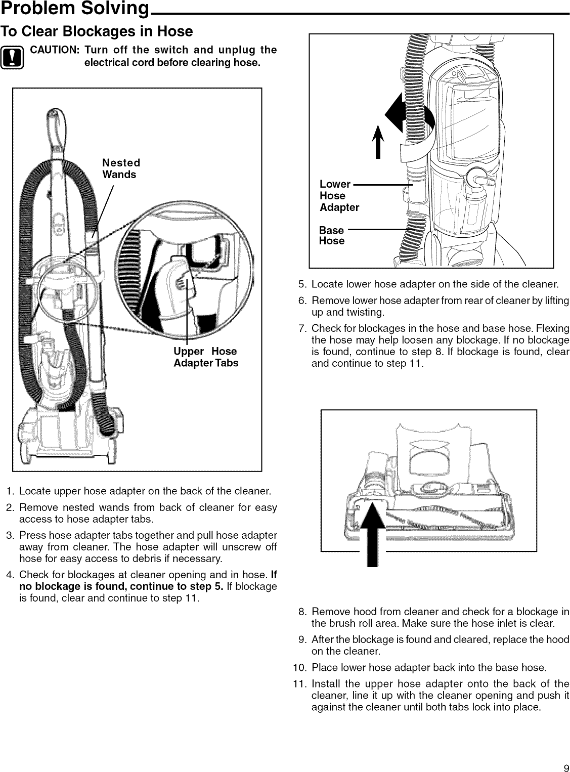 Page 9 of 10 - Eureka 5892AVZ User Manual  VACUUM - Manuals And Guides L1002513