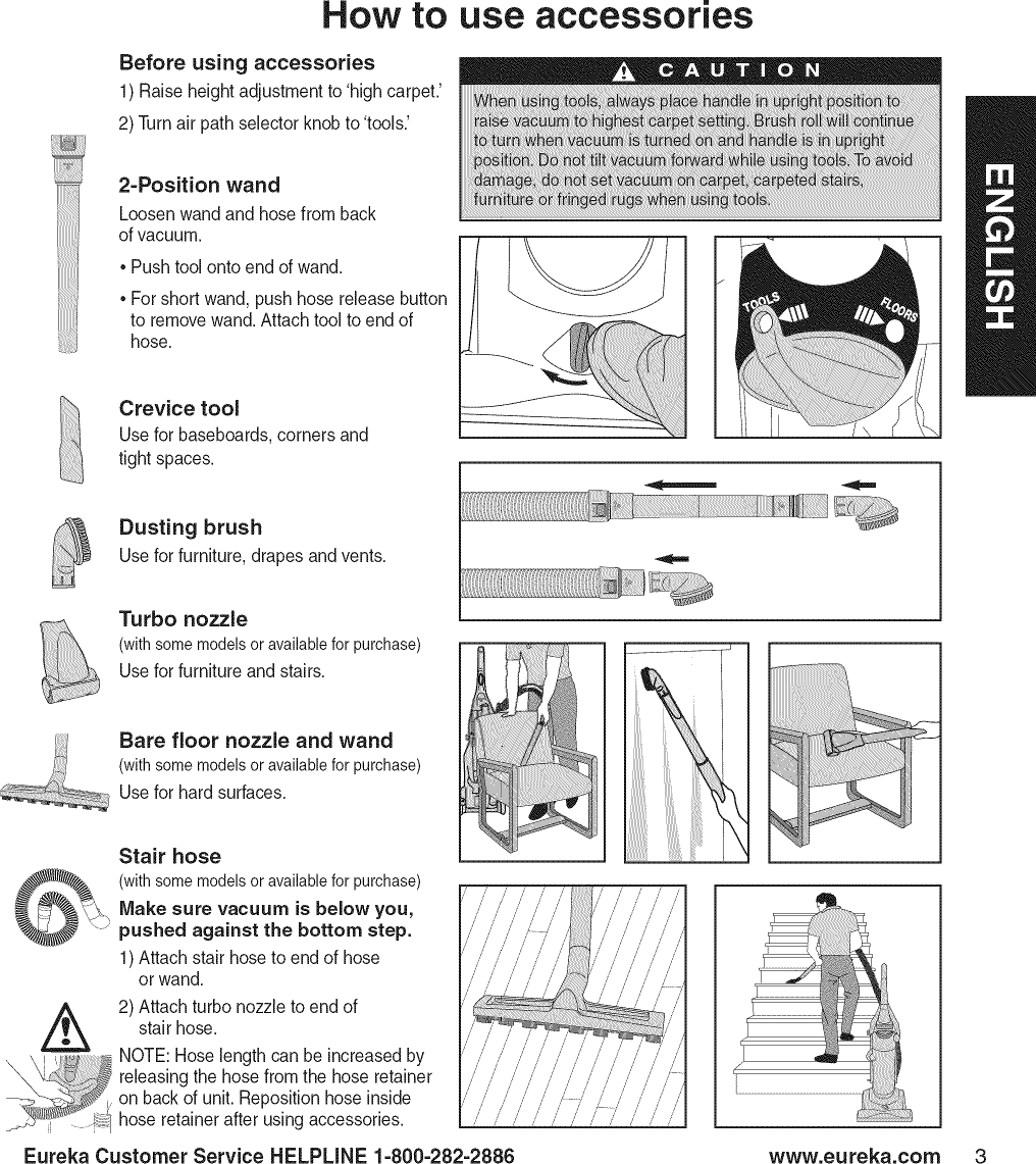 Page 5 of 8 - Eureka AS1001A 1510360L User Manual  VACUUM - Manuals And Guides