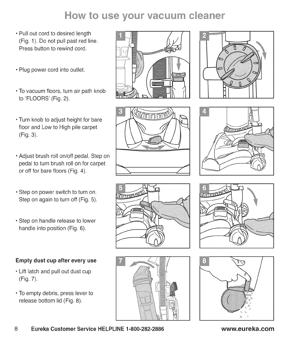 Eureka AS3104A 1511038L User Manual VACUUM Manuals And Guides