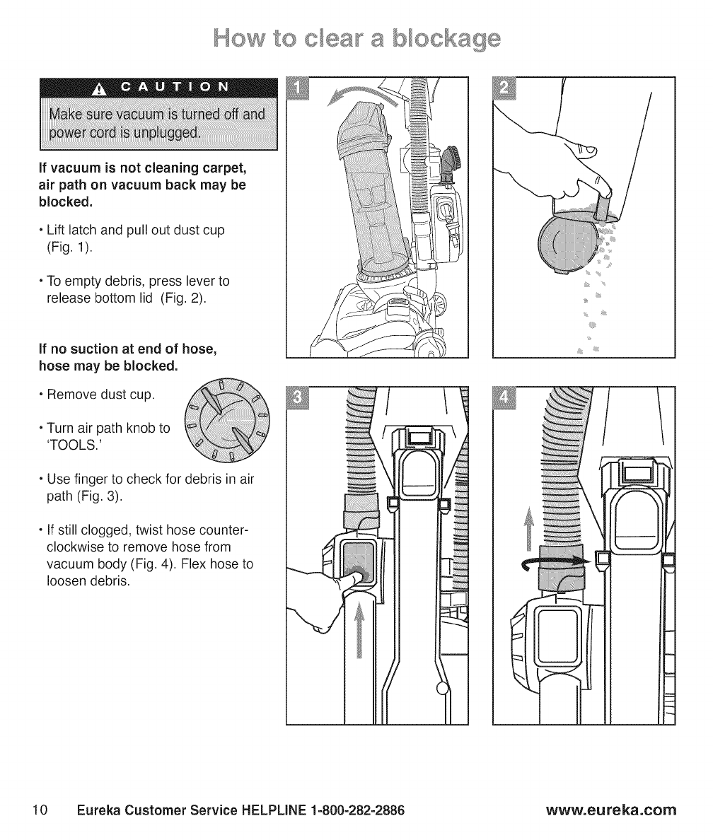 Eureka AS3104A 1511038L User Manual VACUUM Manuals And Guides