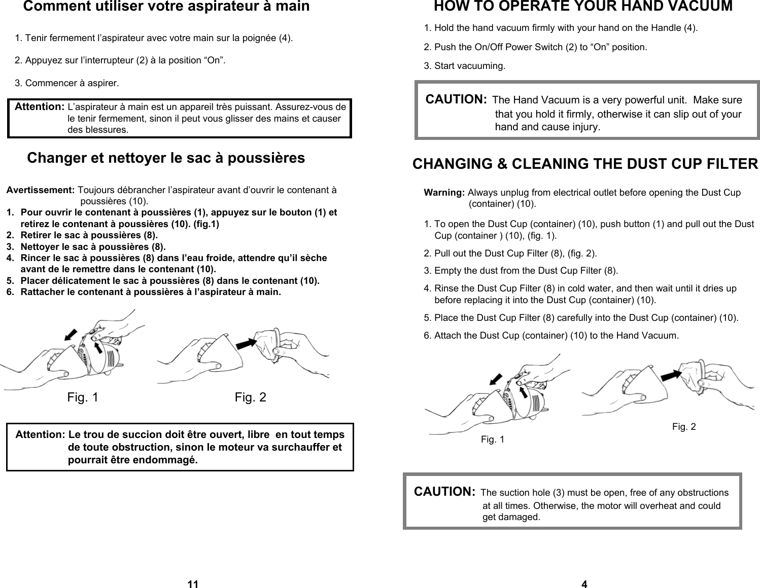 Page 5 of 8 - Euro-Pro Euro-Pro-Ep033-Users-Manual- No  Euro-pro-ep033-users-manual