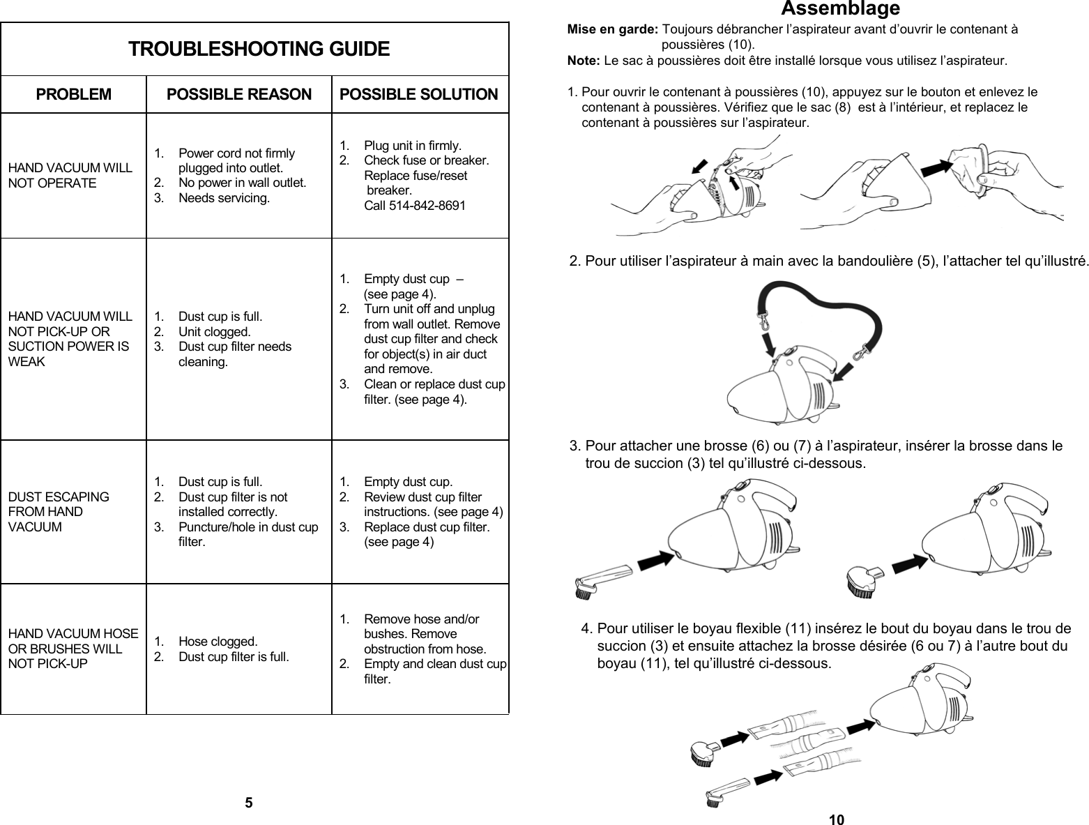 Page 6 of 8 - Euro-Pro Euro-Pro-Ep033-Users-Manual- No  Euro-pro-ep033-users-manual