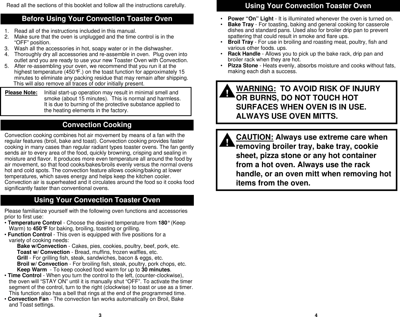 Page 3 of 11 - Euro-Pro Euro-Pro-Toaster-Ep278-Users-Manual-  1 Euro-pro-toaster-ep278-users-manual