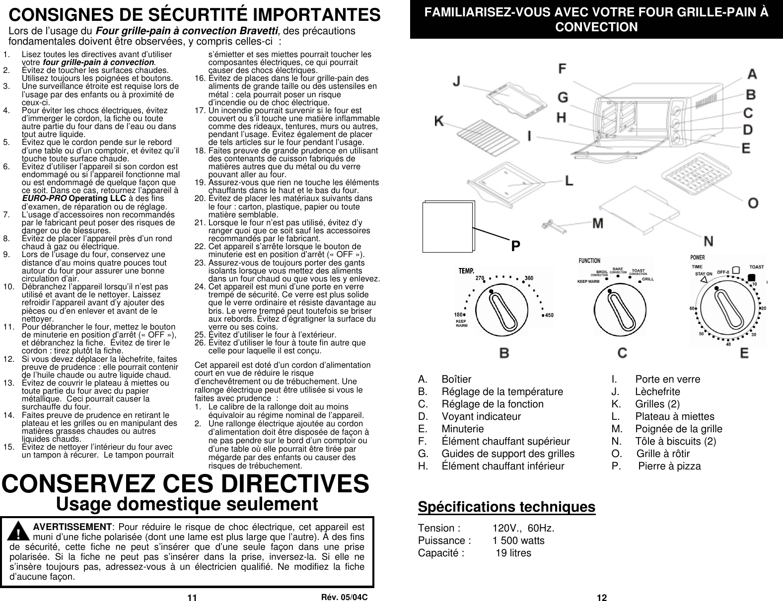 Page 7 of 11 - Euro-Pro Euro-Pro-Toaster-Ep278-Users-Manual-  1 Euro-pro-toaster-ep278-users-manual