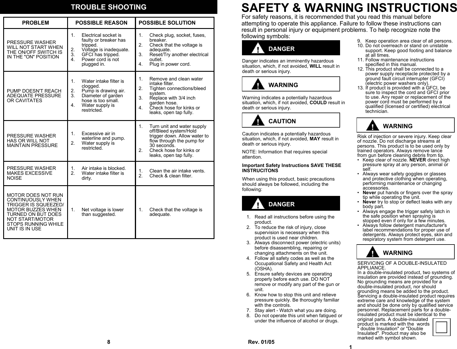 Page 3 of 6 - Euro-Pro Euro-Pro-Vpw41H-Users-Manual-  1 Euro-pro-vpw41h-users-manual