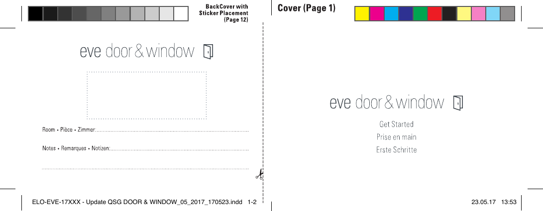 ELO-EVE-17XXX - Update QSG DOOR &amp; WINDOW_05_2017_170523.indd   1-2 23.05.17   13:53