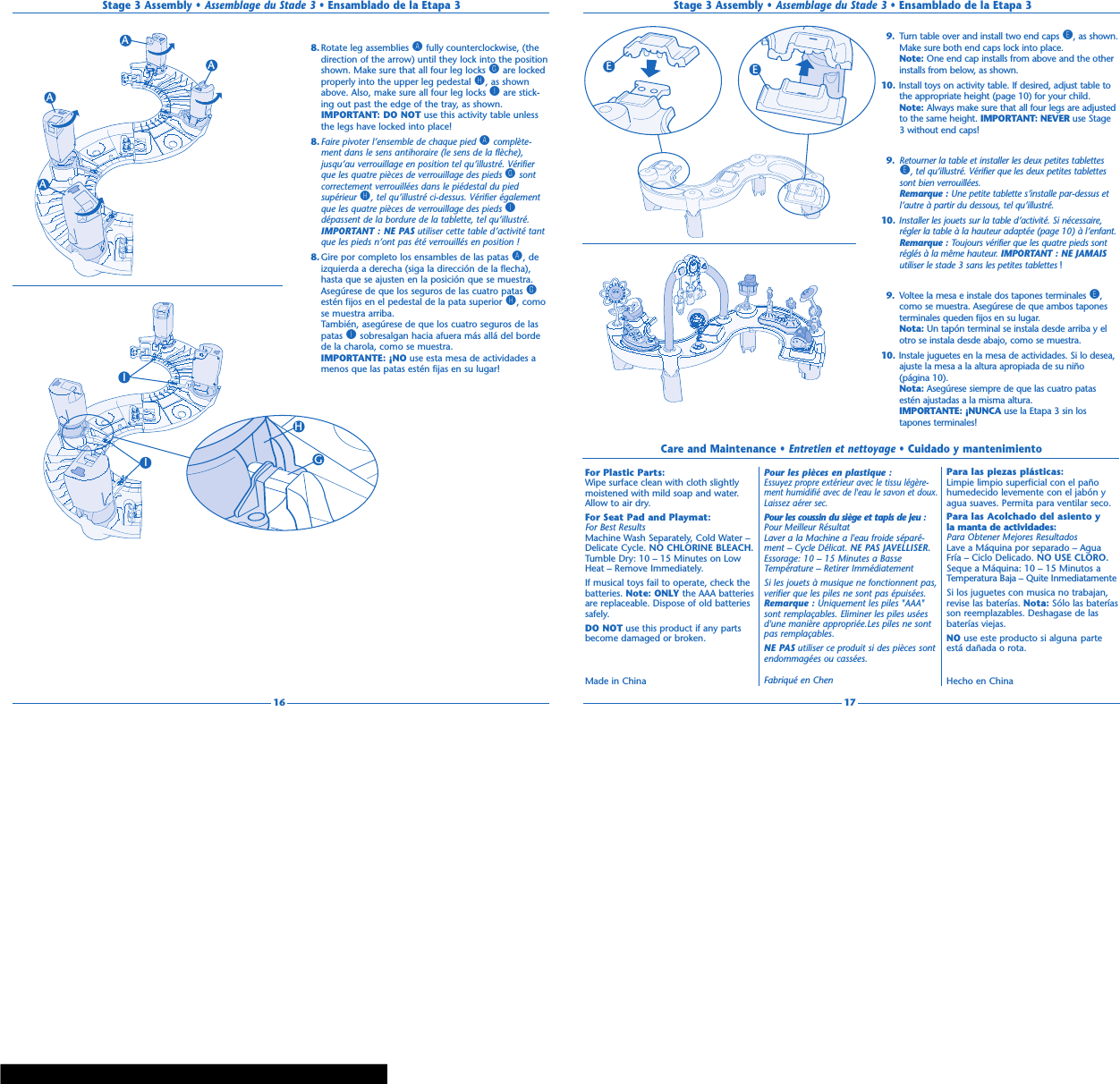 Page 10 of 11 - Evenflo Evenflo-Exersaucer-Triple-Fun-Instructions-For-Use-Manual-822405 ManualsLib - Makes It Easy To Find Manuals Online! User Manual