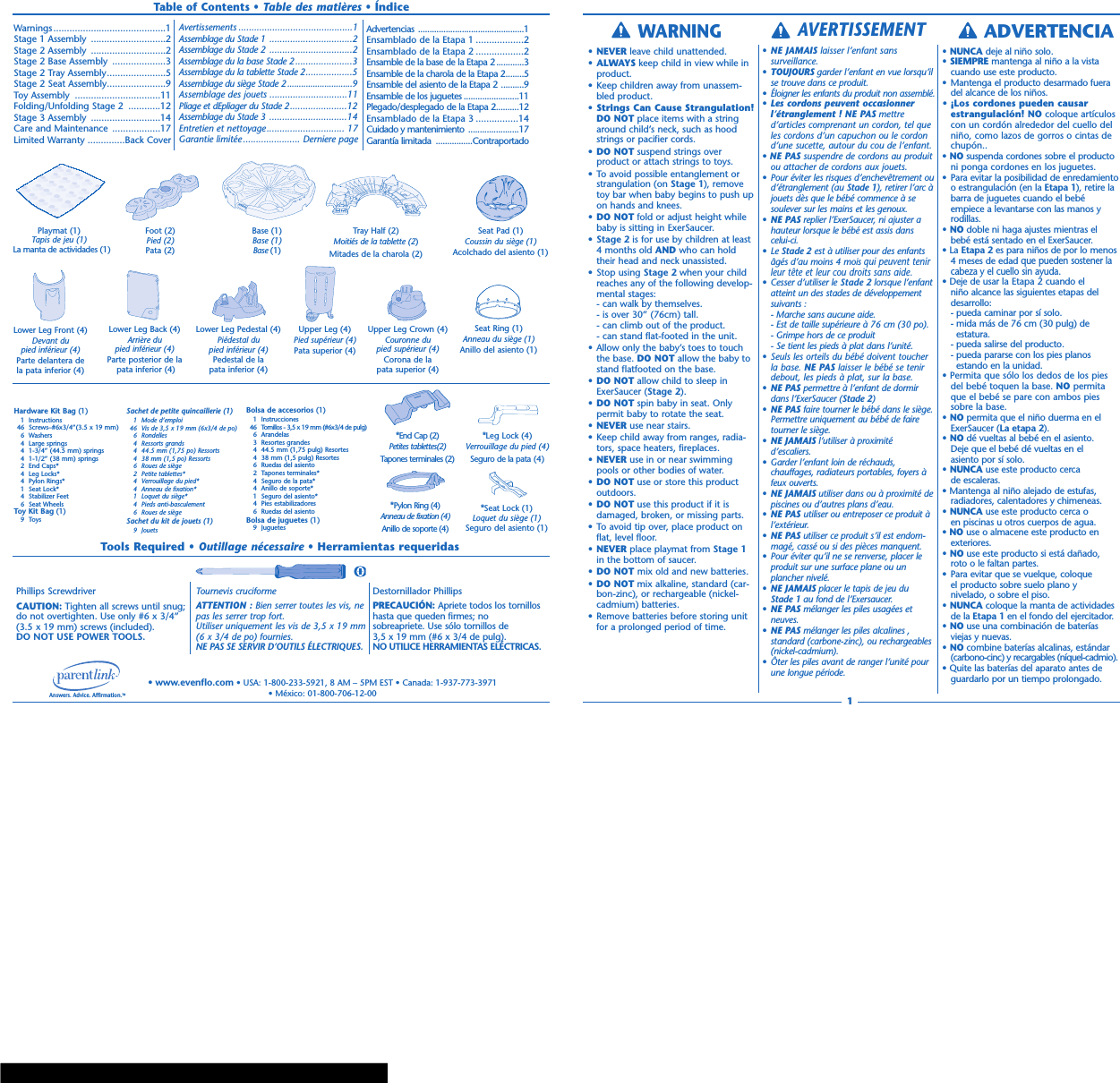 Page 2 of 11 - Evenflo Evenflo-Exersaucer-Triple-Fun-Instructions-For-Use-Manual-822405 ManualsLib - Makes It Easy To Find Manuals Online! User Manual