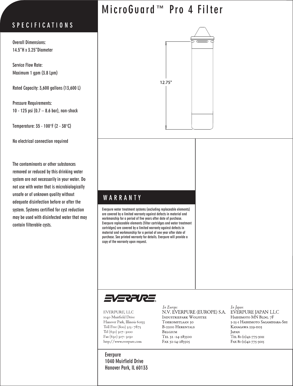 Page 2 of 2 - Everpure Everpure-Microguard-Pro-4-Filter-Ev9637-02-Users-Manual- PODASP (ActiveX/ASP)  Everpure-microguard-pro-4-filter-ev9637-02-users-manual