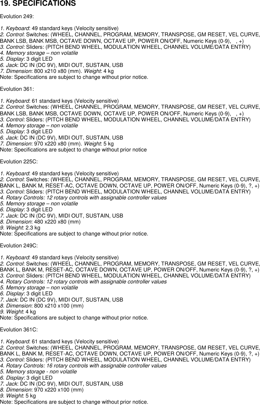 Page 10 of 12 - Evolution-Technologies Evolution-Technologies-249-Users-Manual-  Evolution-technologies-249-users-manual