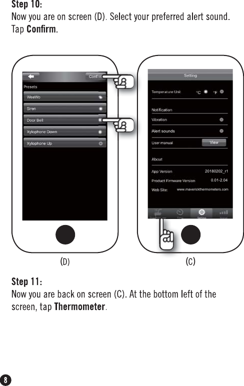  0.01-2.04www.maverickthermometers.com20180202_r1 ( ( )Alert sounds