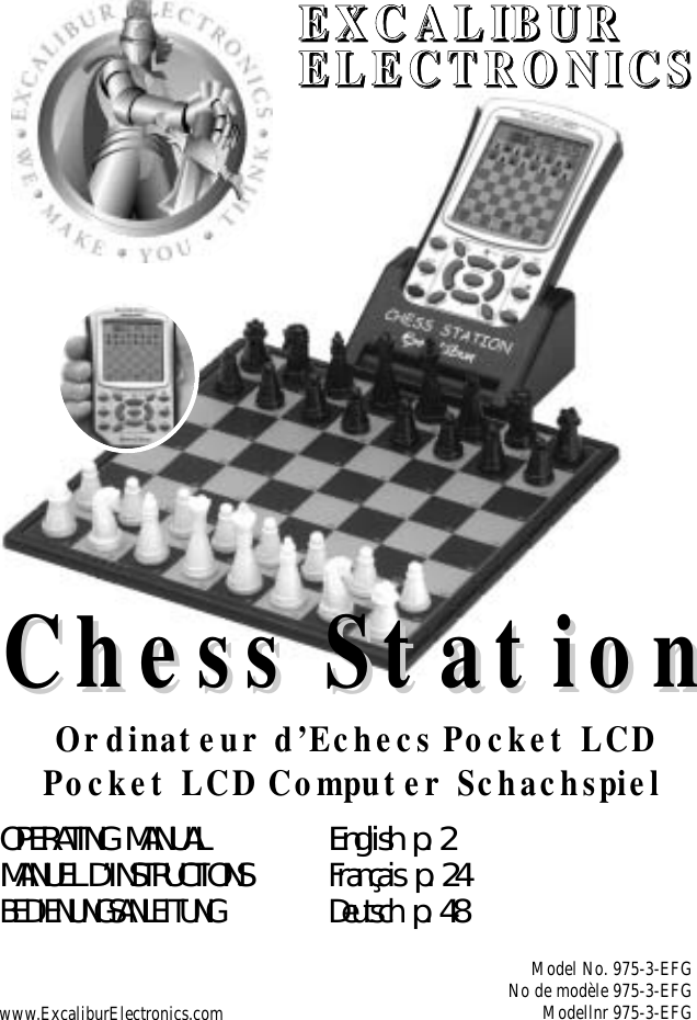 Excalibur Electronic Chess Station 975 3 Efg Users Manual Engfrengermdaph3