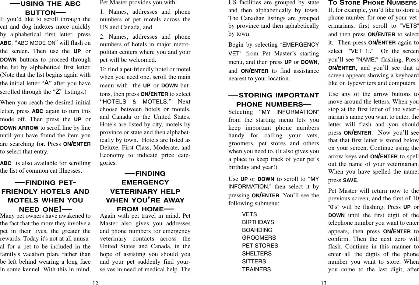Page 7 of 12 - Excalibur-Electronic Excalibur-Electronic-Pet-Master-464-Users-Manual- 464 (MA) Petmaster Man07214  Excalibur-electronic-pet-master-464-users-manual