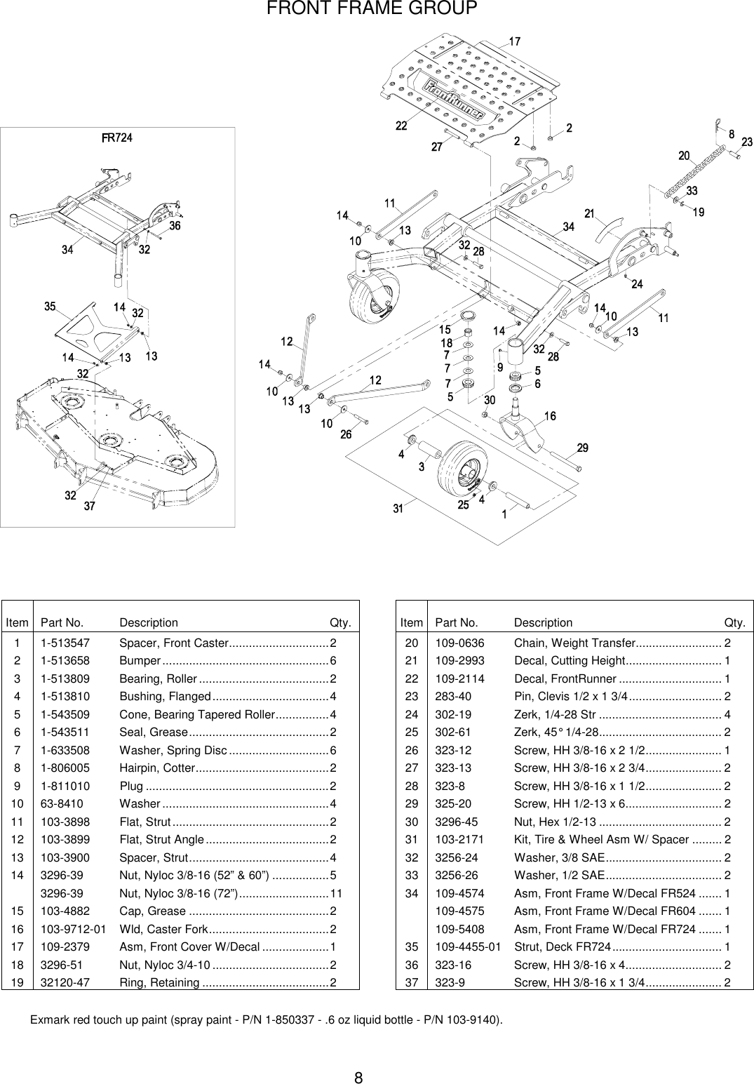 Page 8 of 12 - Exmark Exmark-Fr524-Users-Manual 4500-231