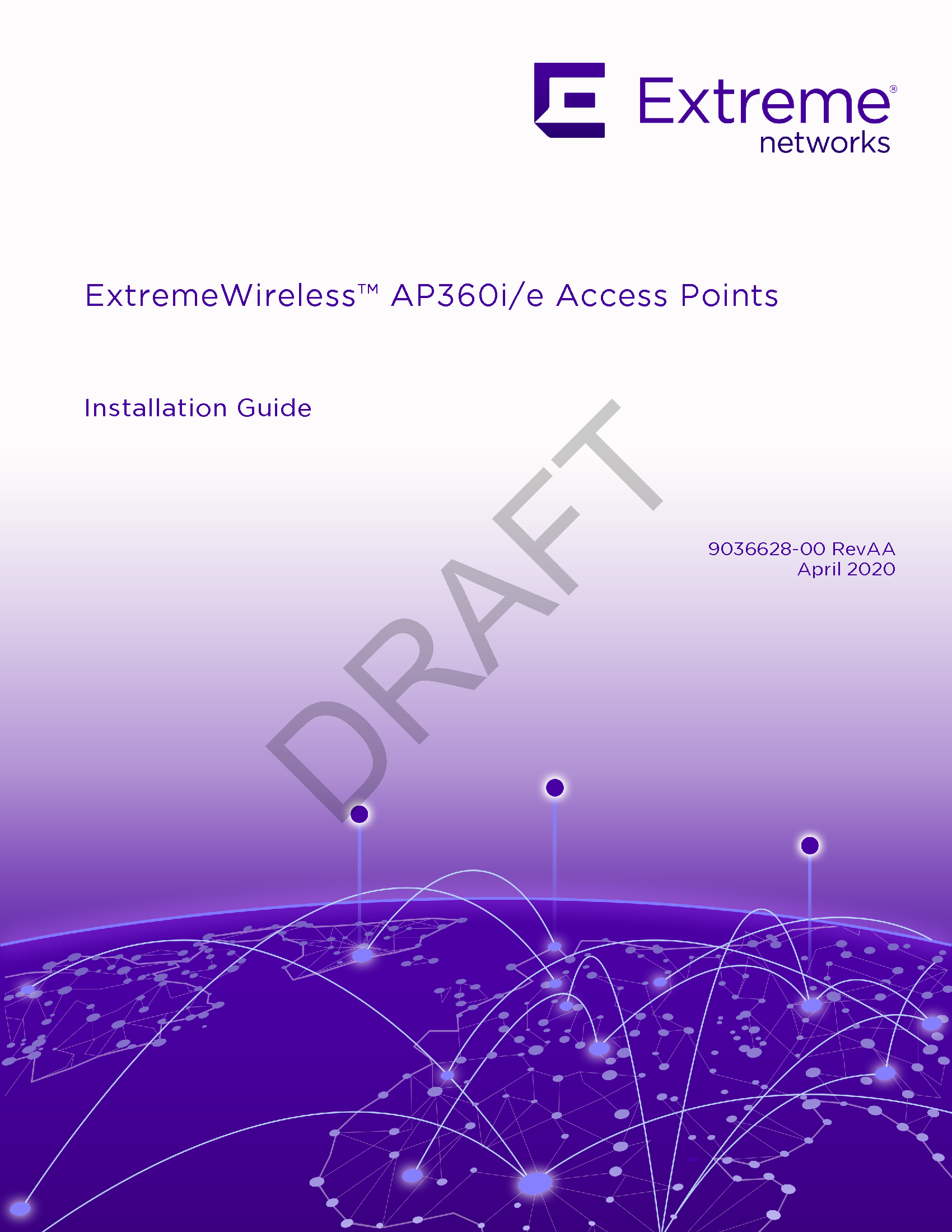 Extreme Networks AP360 Wireless Access Point User Manual Installation Guide