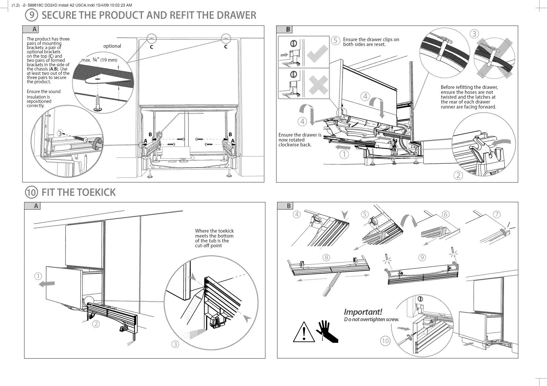 Page 6 of 8 - FISHERPAYKEL  Dishwasher Manual L0906175