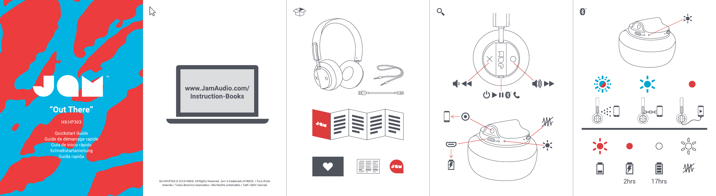 Page 1 of FKA Distributing HXHP303 Bluetooth Headphone w/ANC User Manual Speakers Jam Legalcard