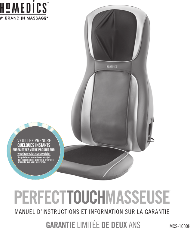 Page 9 of FKA Distributing MCS1000H Shiatsu Cushion User Manual 